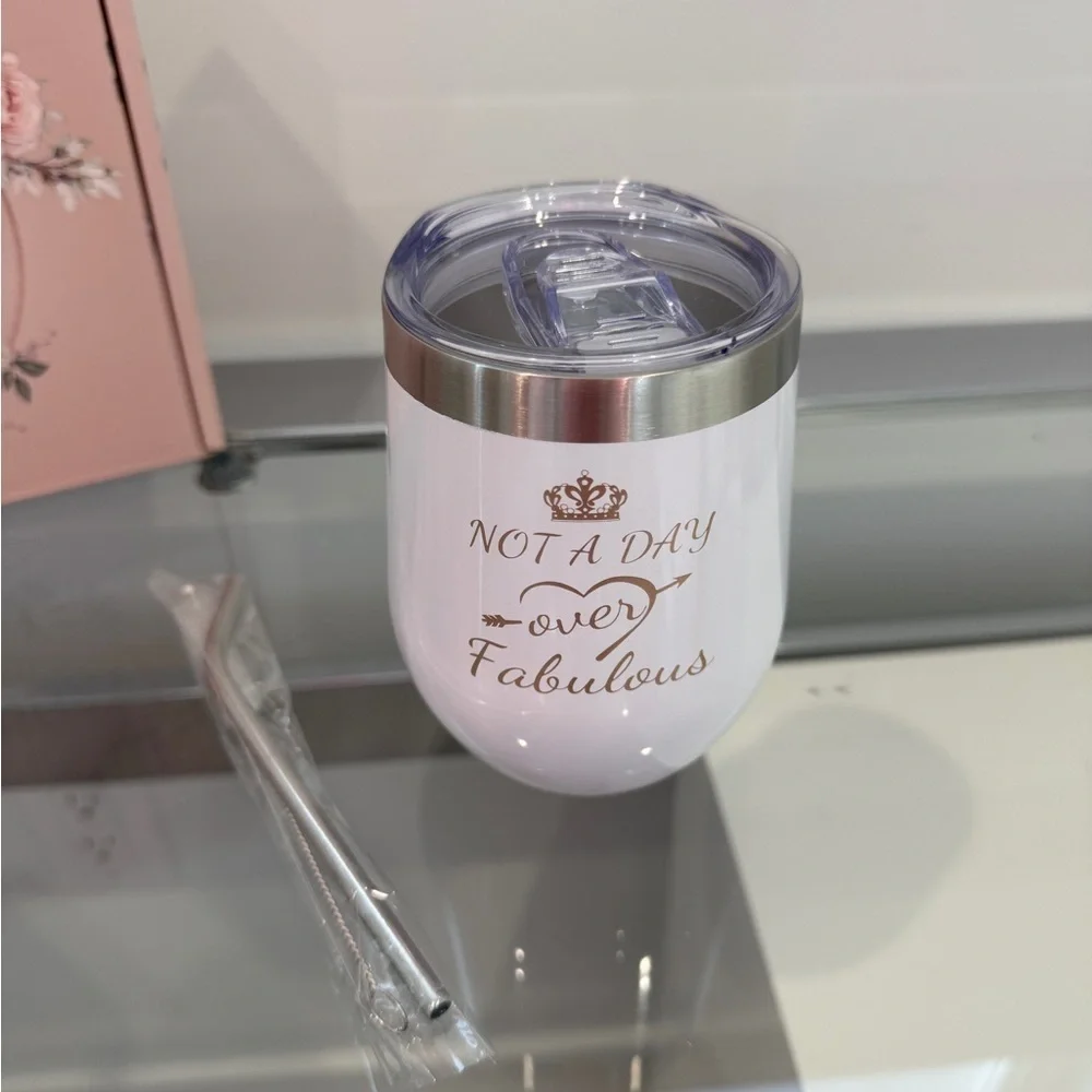 Happy Birthday Gift Set Soy Candle Travel Mug Bath Bomb Soap Mirror